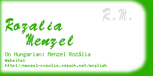 rozalia menzel business card